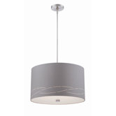 Silver Laser 3 Light Pendant