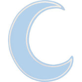 Wooden Crescent Moon