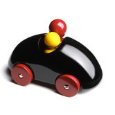 Streamliner Rally Car in Black