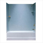 Metropolitan Three Panel Bath Tub Wall System and Installation Kit