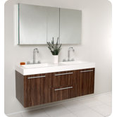Opulento Modern Double Bathroom Vanity w/ Medicine Cabinet