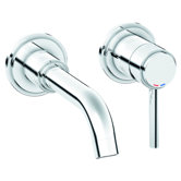 Atrio 2 Hole Wall Mount Vessel Trim with Lever Handle