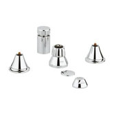 Seabury Vertical Spray Widespread Bidet Faucet Less Handles
