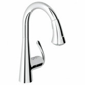 Ladylux3 Eco Friendly One Handle Single Hole Kitchen Faucet with Dual Spray Pull Down