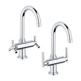 Atrio Two Handle Single Hole Bridge Faucet