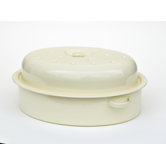 Enamel Extra Large Roaster in Champagne
