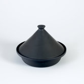 Cast Iron Cooking Tagine in Black