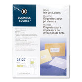Mailing Labels, Inkjet, 1"x2-5/8", 3000 per Pack, White