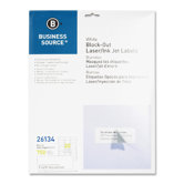 Block-Out Labels, Mailing, 1"x2-5/8", 750 per Pack, White