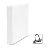 D-Ring Binder, w/ Pockets, 1-1/2" Capacity, White