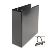 D-Ring View Binder, 3" Capacity, 11x8-1/2", Black