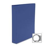 Round Ring Binder, w/ Pockets, 1-1/2", Dark Blue