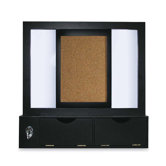 Mastervision Mastervision Combo Dry Erase And Cork Station with Storage