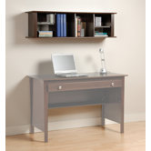Belcarra Contemporary 13" H x 48" W Desk Hutch