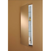 Specialty Single Recessed Cabinet in White Baked-On Enamel