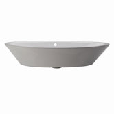 Classically Redefined Oval Vessel Sink in White
