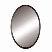 Lola 22" x 2" x 32" Oval Framed Mirror