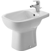 D-Code Floor Standing Bidet in White Alpin
