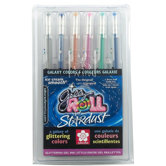 Gel Pen, Water/Fade Proof, .5mm Line, 6/PK, Stardust Galaxy