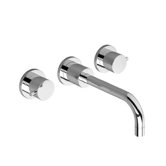 Borma Wall Mounted Bathroom Sink Faucet with Double Cross Handles