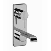 Glance Wall Mounted Bathroom Sink Faucet with Single Lever Handle