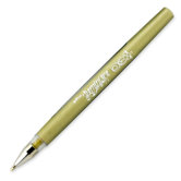 Gel Pen, Rubber Grip, 0.7mm, Nontoxic, Gold