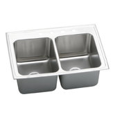 Gourmet 33" x 22" Top Mount Kitchen Sink