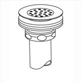 3" Grid Kitchen Sink Drain