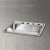 Pacemaker 33" x 22" Single Bowl Sink Set