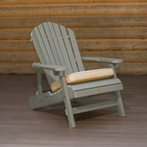 Folding and Reclining King Size Adirondack Chair
