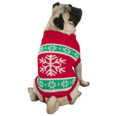 Yuletide Snowflake Dog Sweater