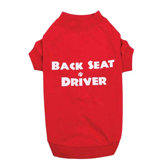 Back Seat Driver Dog Tees