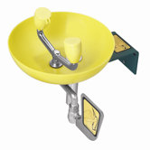 Eyesaver Wall Mount Eye / Face Wash with Optiona ADA Accessibility, Dual Spray Heads and Flip Top Dust Covers