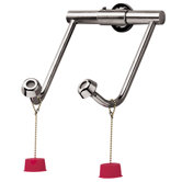 Eyesaver Wall Mounted Swing Down Aerated Eyewash Faucet