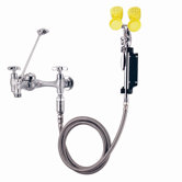 Eyesaver Bedpan Washer with Eyewash / Drench Hose, Optional Thermostatic Mixing Valve and Double Cross Handle