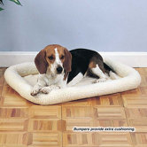 Sherpa Dog Crate Bed in Natural Beige