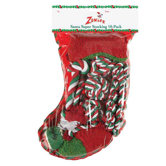 Santa's Super Stocking Dog Toy (10 Pack)