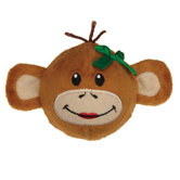 Holiday Monkey Business Squeaker Ball Dog Toy