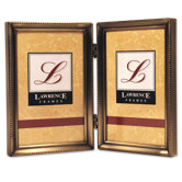 Bead Hinged Double Picture Frame