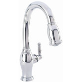 Traditional One Handle Single Hole Pull Down Kitchen Faucet