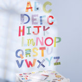 Alphabet Fun Interactive Vinyl Peel and Stick Wall Play Mural