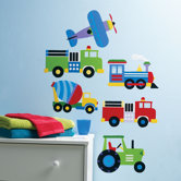 Olive Kids Trains, Planes and Trucks Wall Art