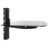 Single Shelf AV Component Wall Mount in Black