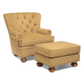 Morgan Tufted Back Chair and Ottoman