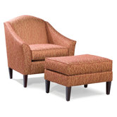Tabor Transitional Chair and Ottoman