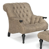 Tufted Sleepy Hollow Chair and Ottoman