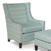 Transitional Chair and Ottoman