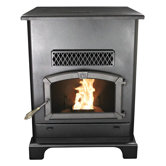 Large Pellet Heater with Ash Pan