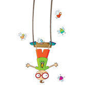 Ludo Swing Boy Wall Decal