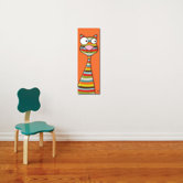 Canvas Cat Wall Decal